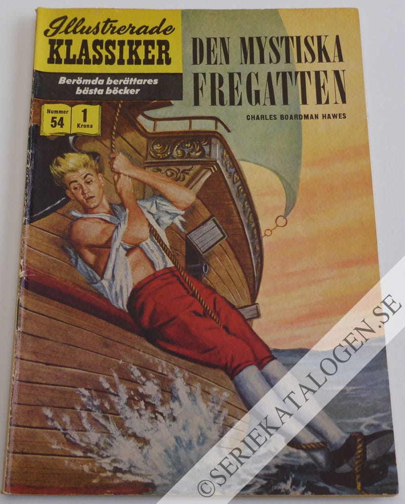 Framsida på Illustrerade Klassiker Den mystiska fregatten (1958)