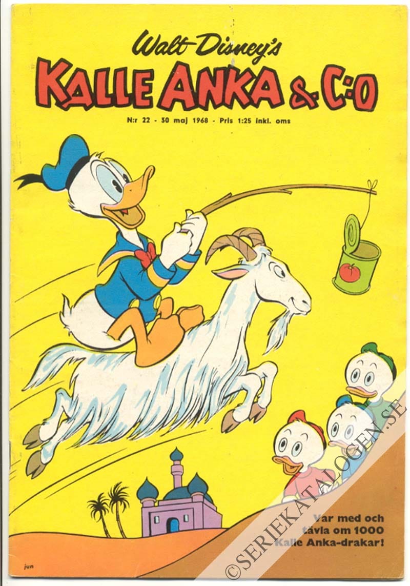 Framsida på Kalle Anka & C:o #22 (1968)