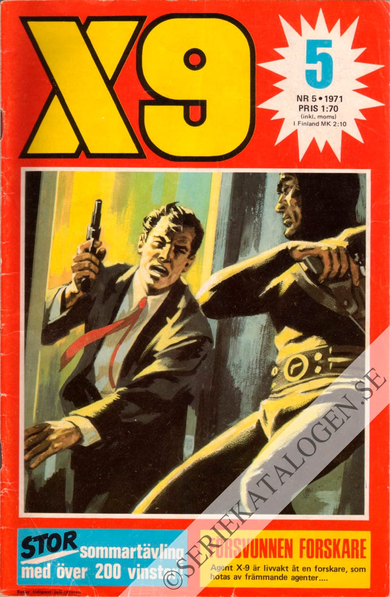 Framsida på X9 #5 (1971)