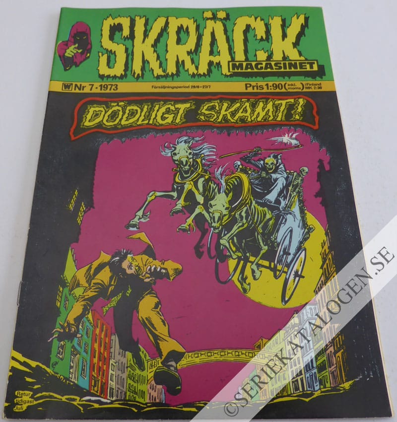 Framsida på Skräckmagasinet #7 (1973)