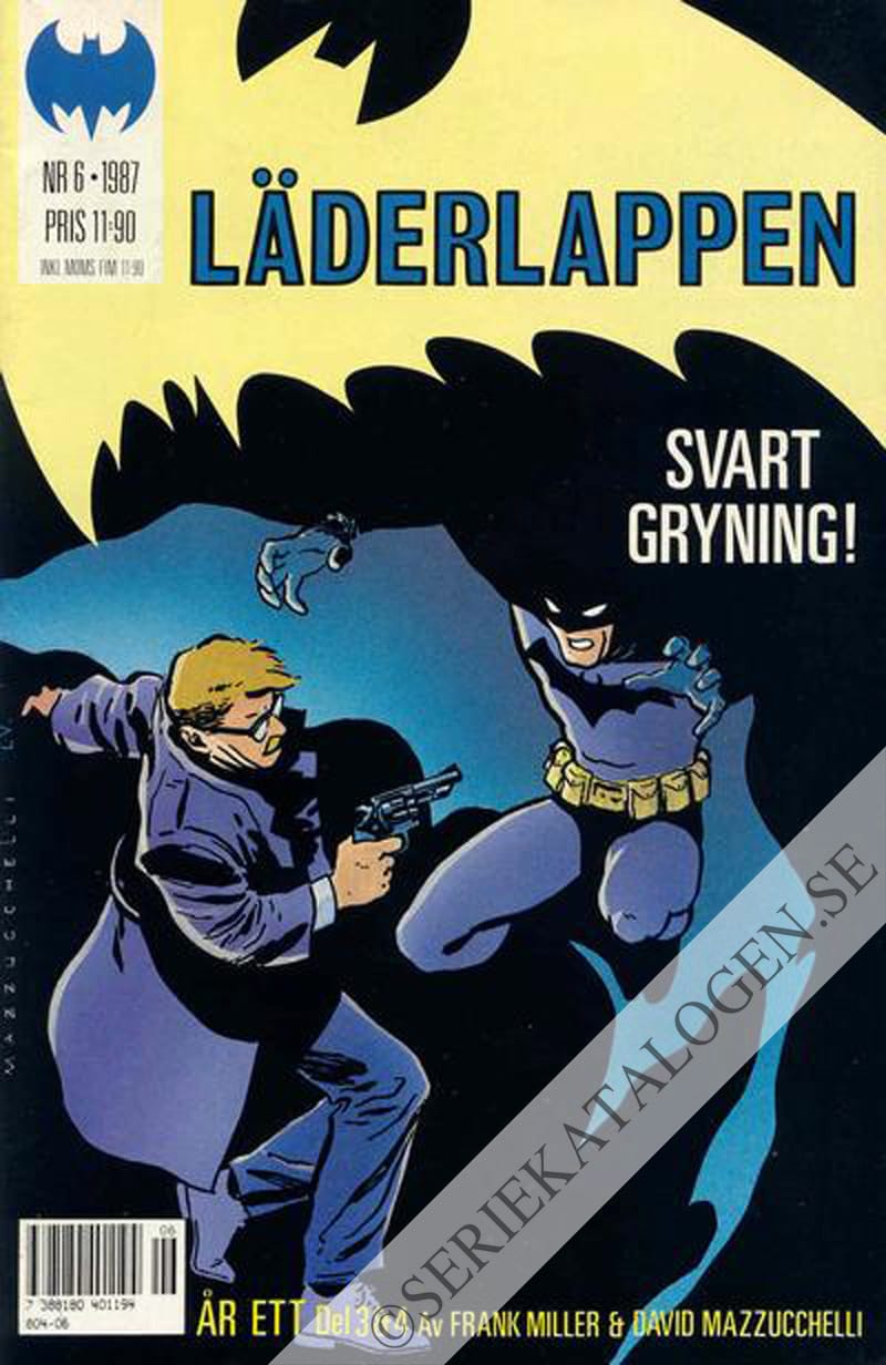 Framsida på Läderlappen År ett: del 3 & 4 - Svart gryning! (1987)
