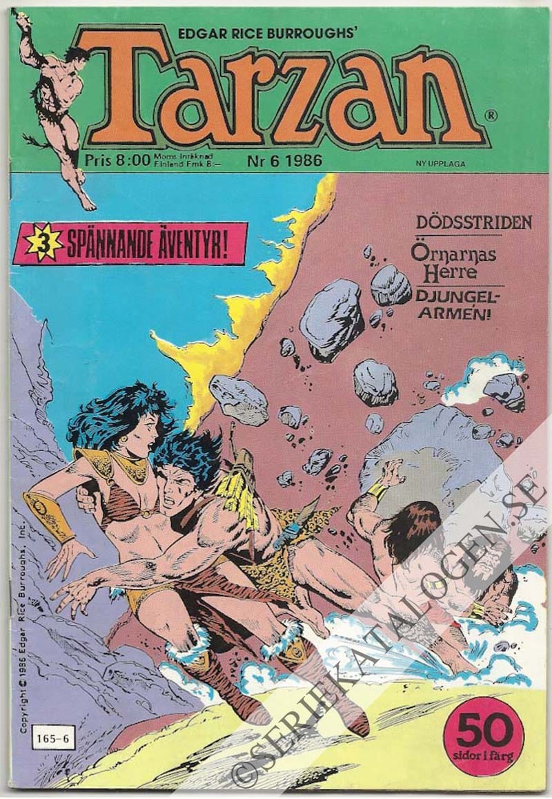 Framsida på Tarzan #6 (1986)