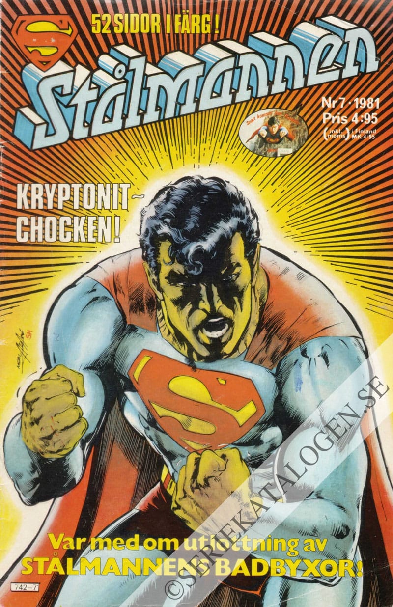 Framsida på Stålmannen #7 (1981)