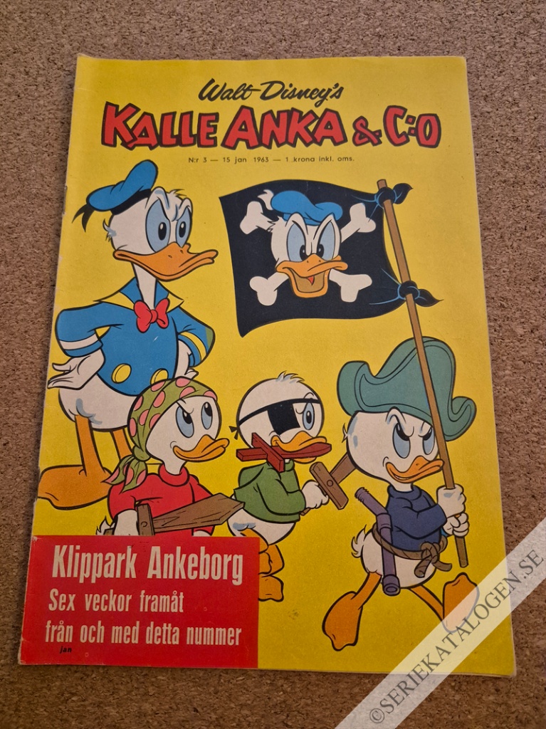 Framsida på Kalle Anka & C:o #3 (1963)