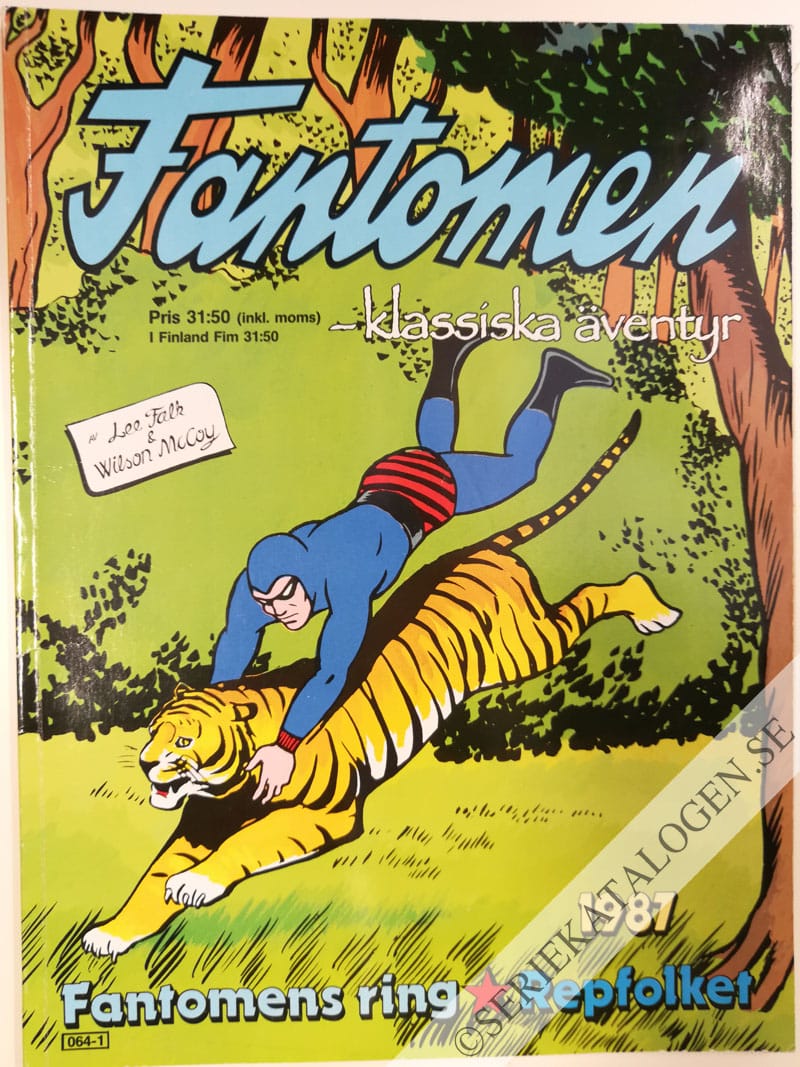 Framsida på Fantomen Klassiska Äventyr: Fantomens ring - Repfolket (1986)