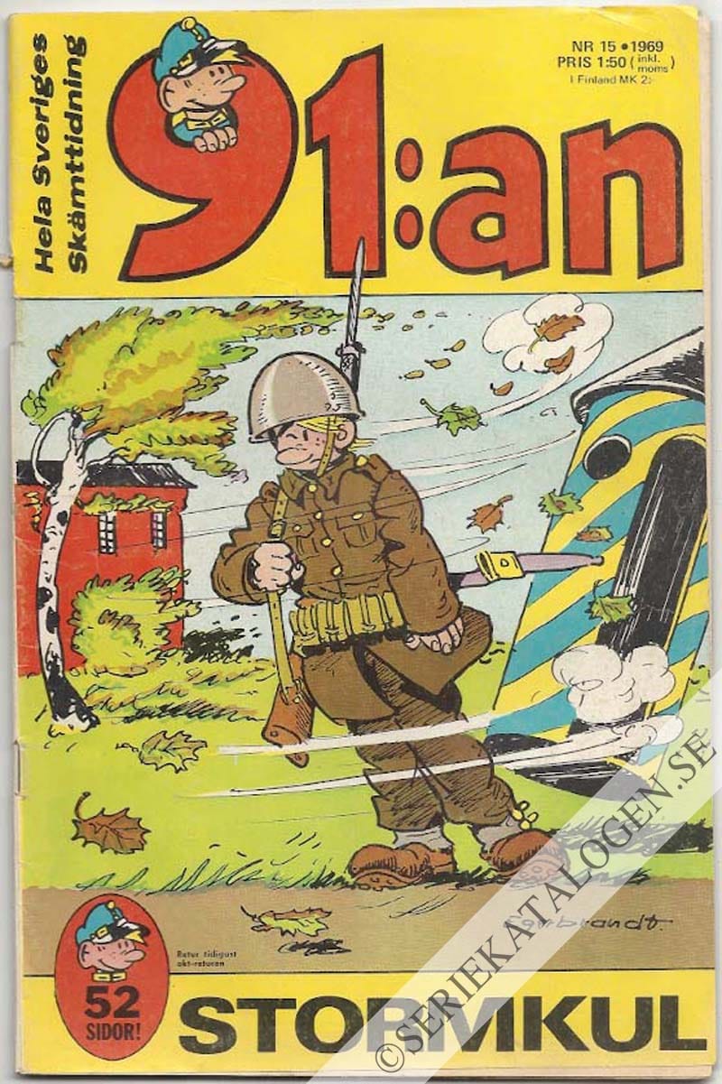 Framsida på 91:an #15 (1969)