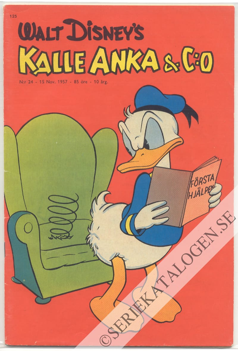 Framsida på Kalle Anka & C:o #24 (1957)