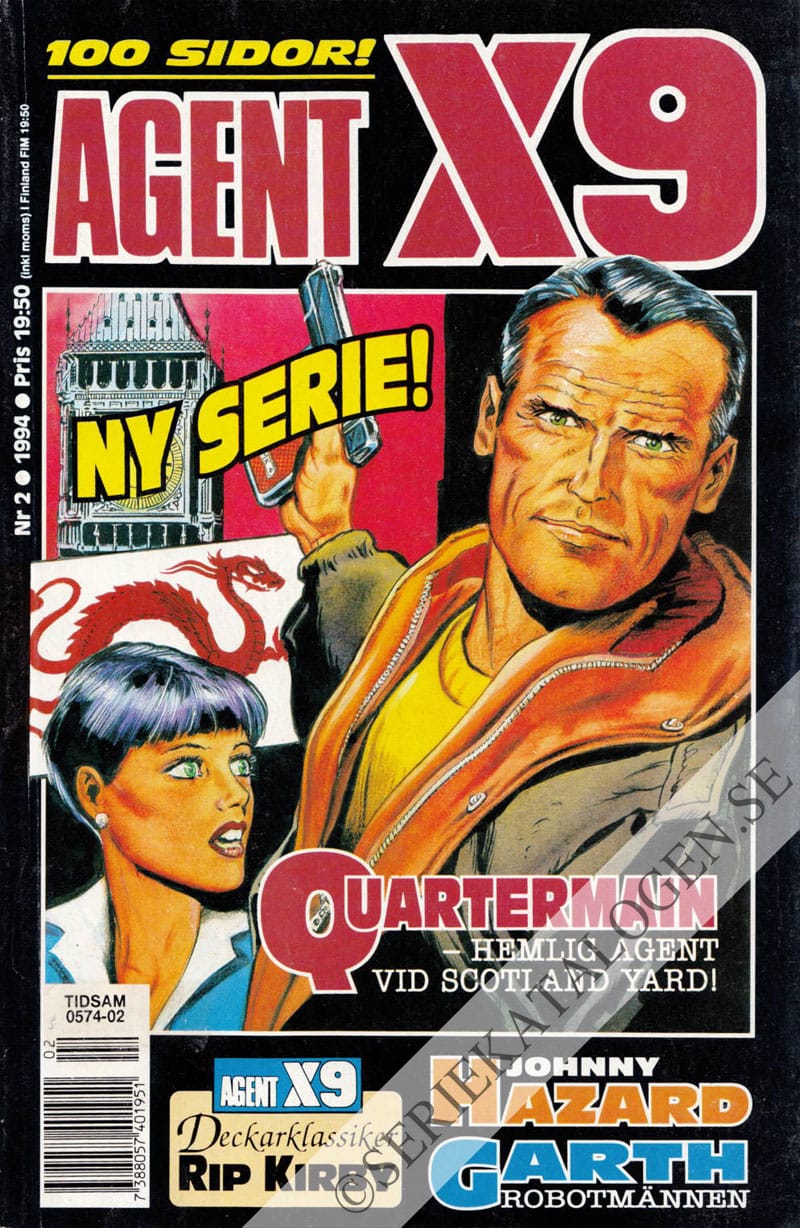 Framsida på Agent X9 #2 (1994)