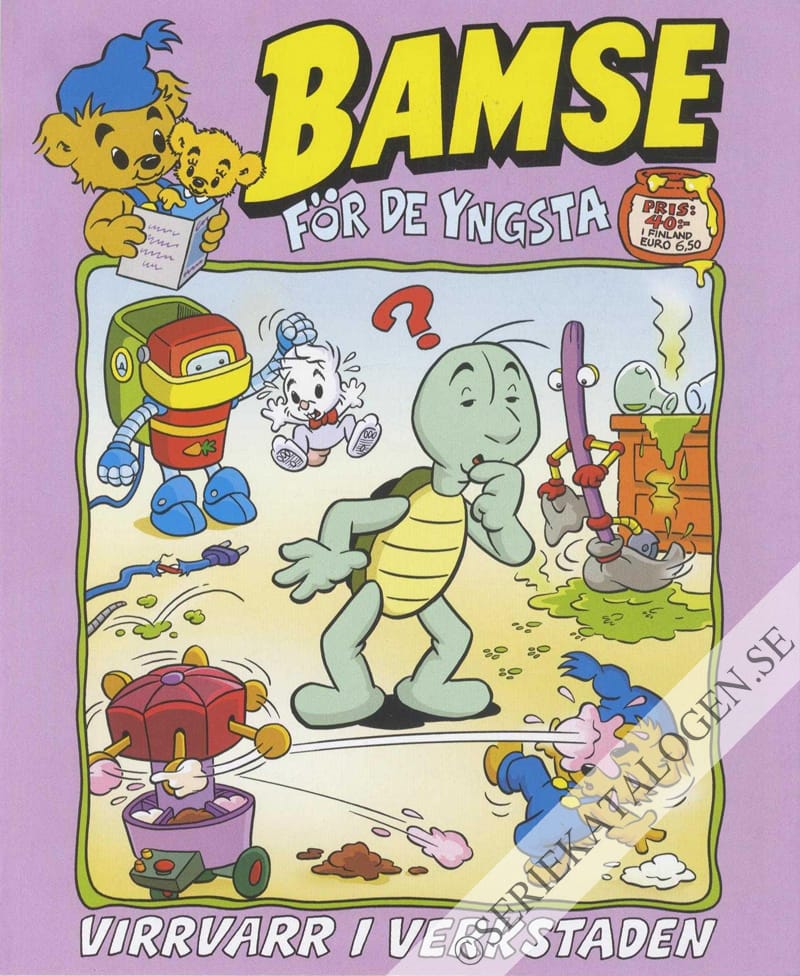 Framsida på Bamse för de yngsta #9 - Virrvarr i verkstaden (2022)