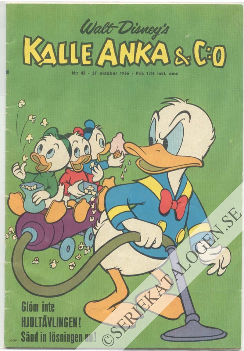 Framsida på Kalle Anka & C:o #43 (1966)