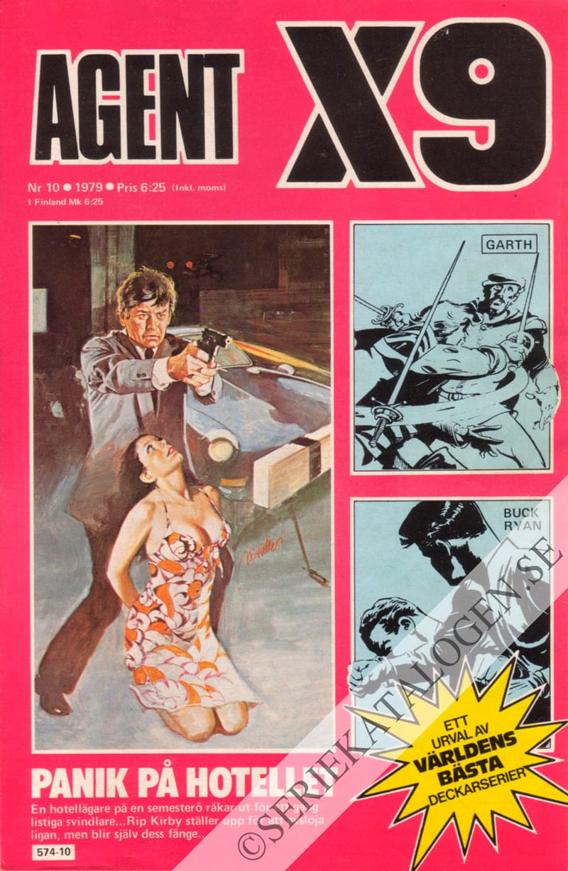 Framsida på Agent X9 #10 (1979)