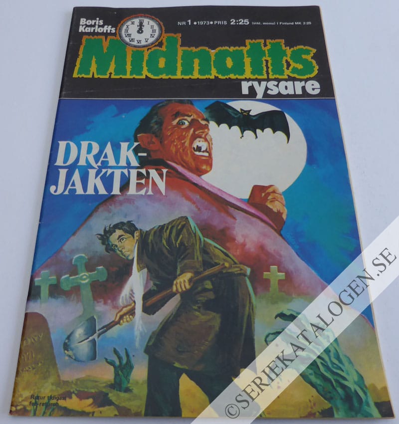 Framsida på Boris Karloffs Midnattsrysare #1 (1973)