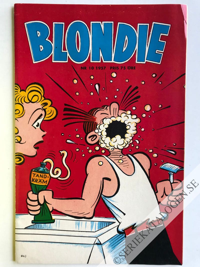 Framsida på Blondie #10 (1957)