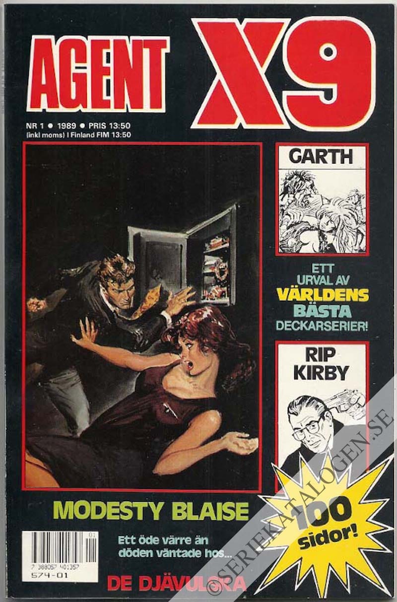 Framsida på Agent X9 #1 (1989)