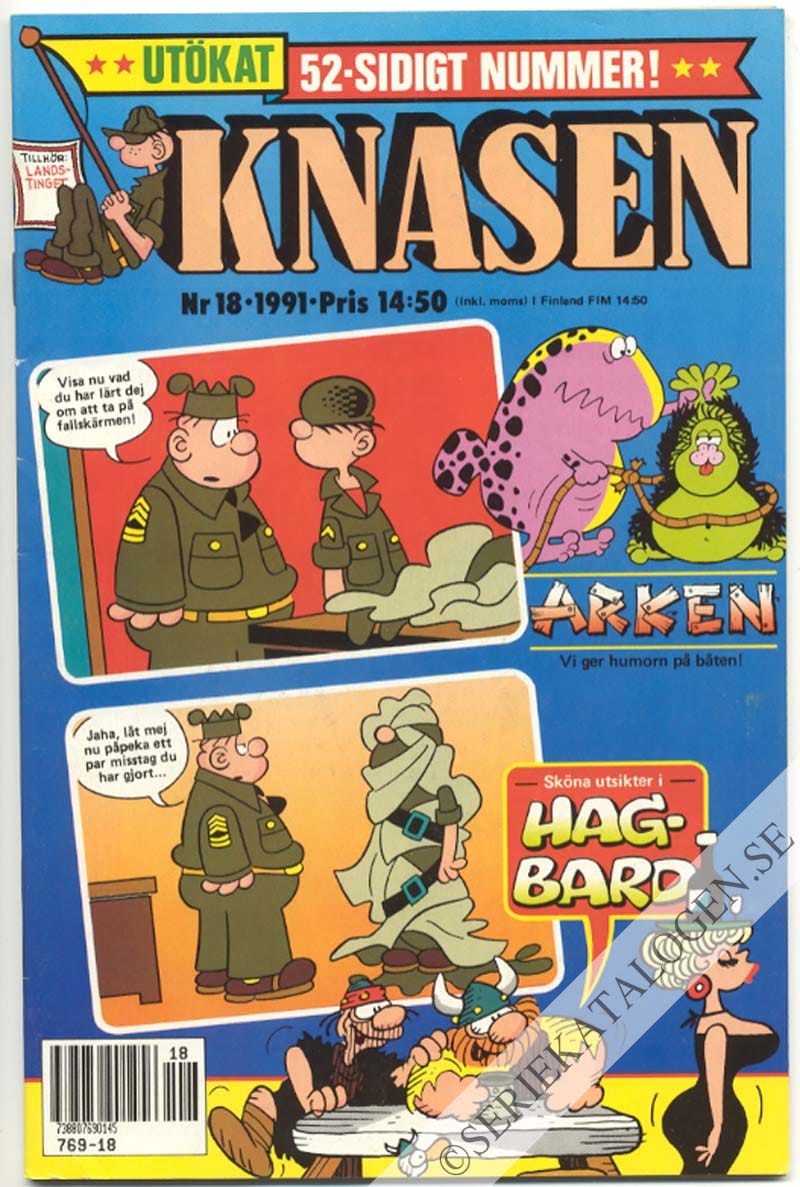 Framsida på Knasen #18 (1991)