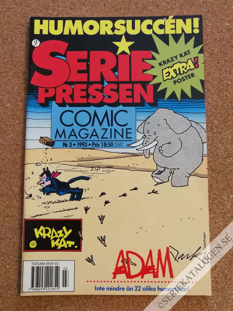 Framsida på Seriepressen #3 (1993)