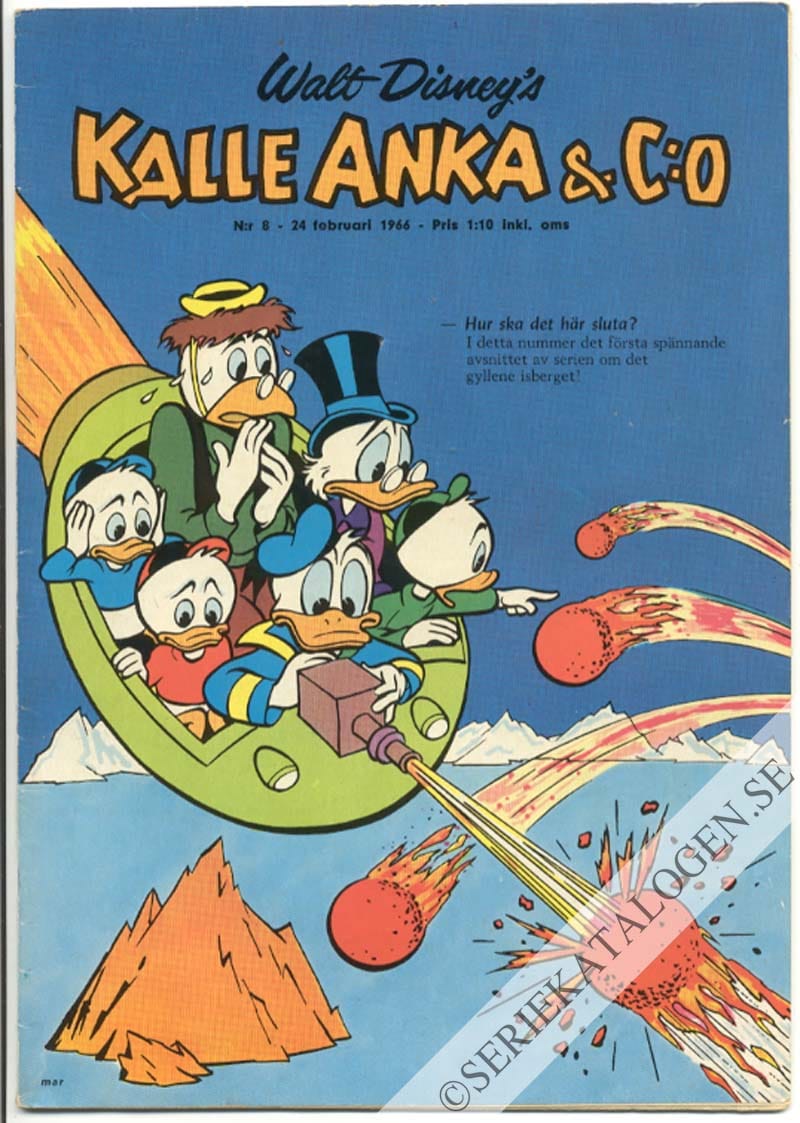 Framsida på Kalle Anka & C:o #8 (1966)