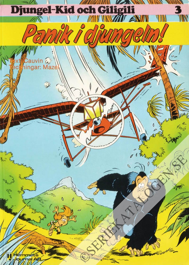 Framsida på Djungel-Kid och Giligil Panik i djungeln! (1982)