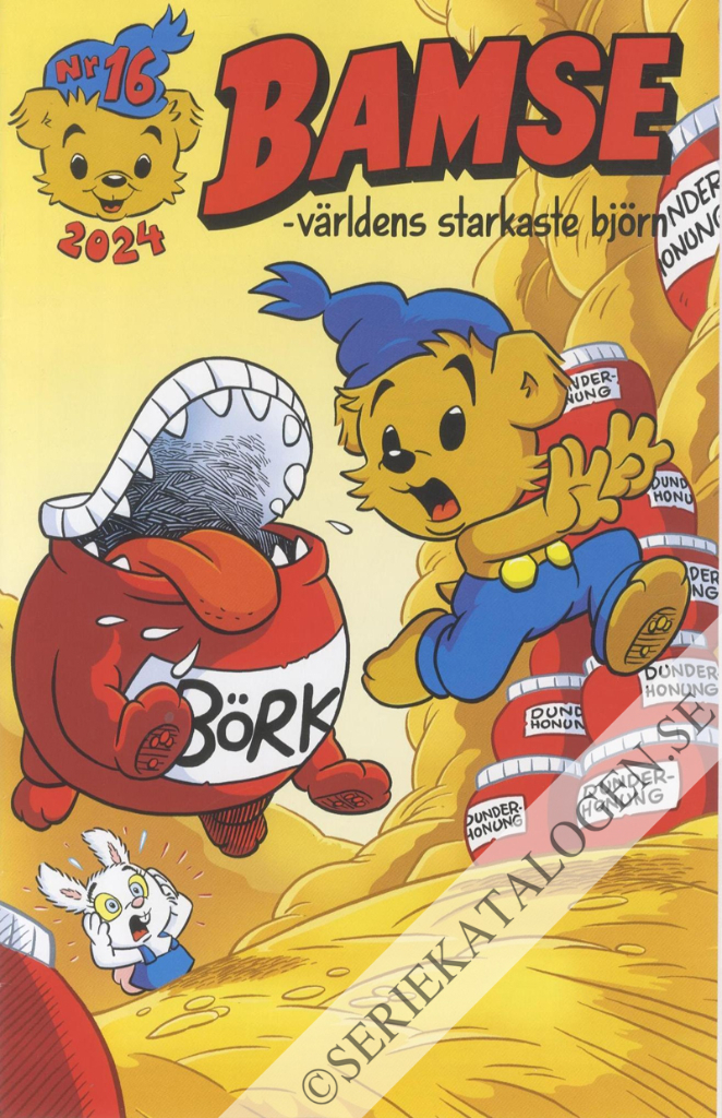 Framsida på Bamse #16 (2024)