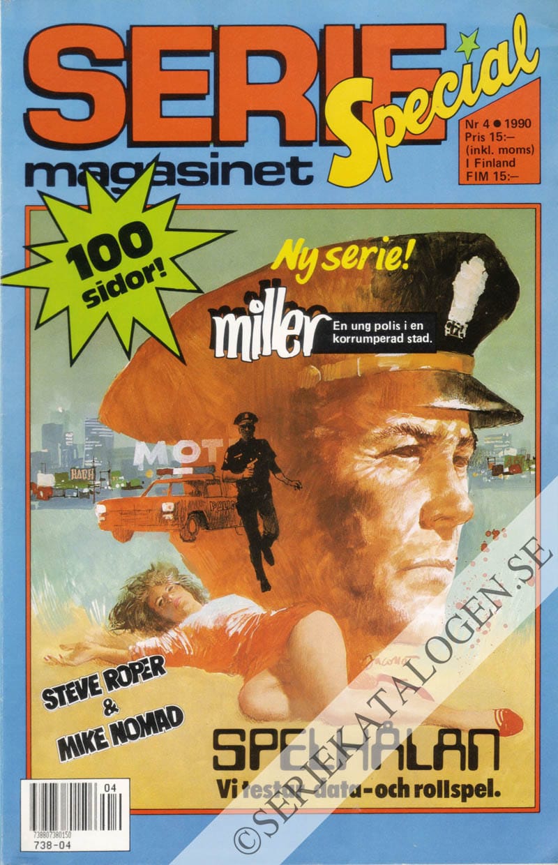 Framsida på Seriemagasinet #4 (1990)