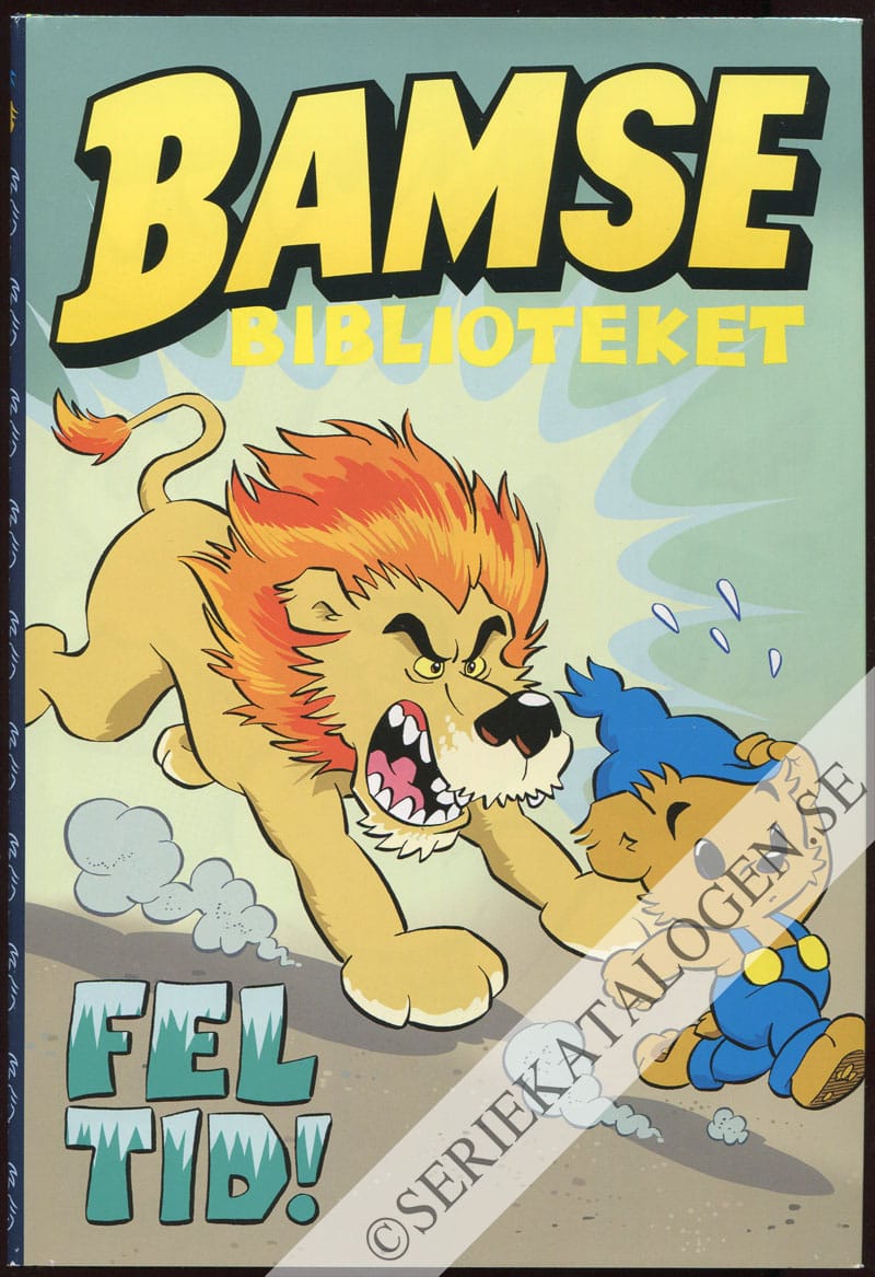 Framsida på Bamsebiblioteket PM-serierna Fel tid! (2014)