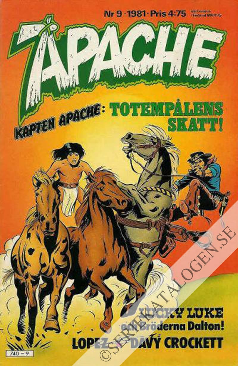 Framsida på Apache #9 (1981)