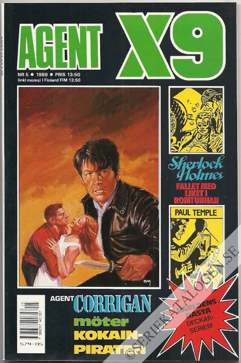 Framsida på Agent X9 #5 (1989)