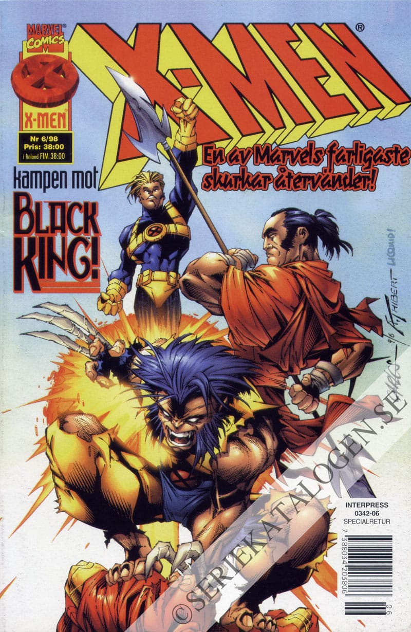 Framsida på X-Men #6 (1998)