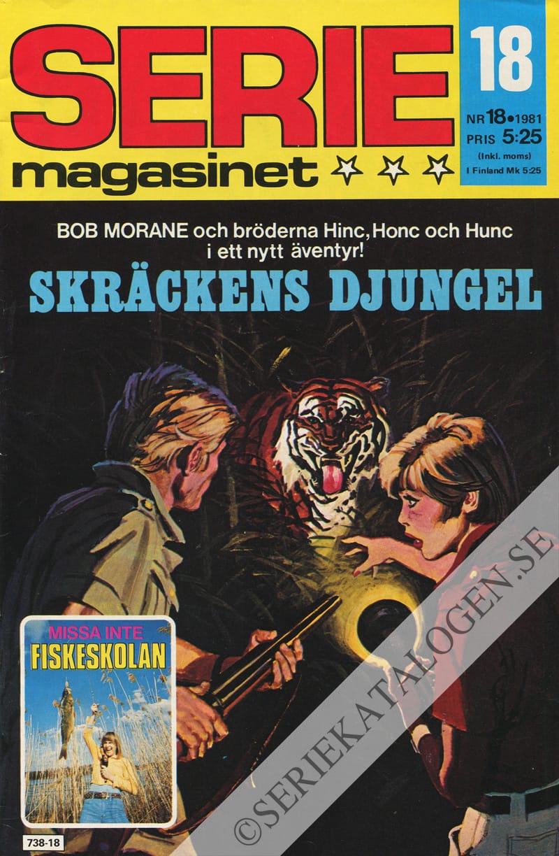 Framsida på Seriemagasinet #18 (1981)