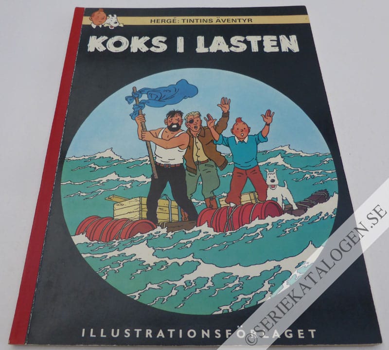 Framsida på Tintins äventyr Koks i lasten (1969)