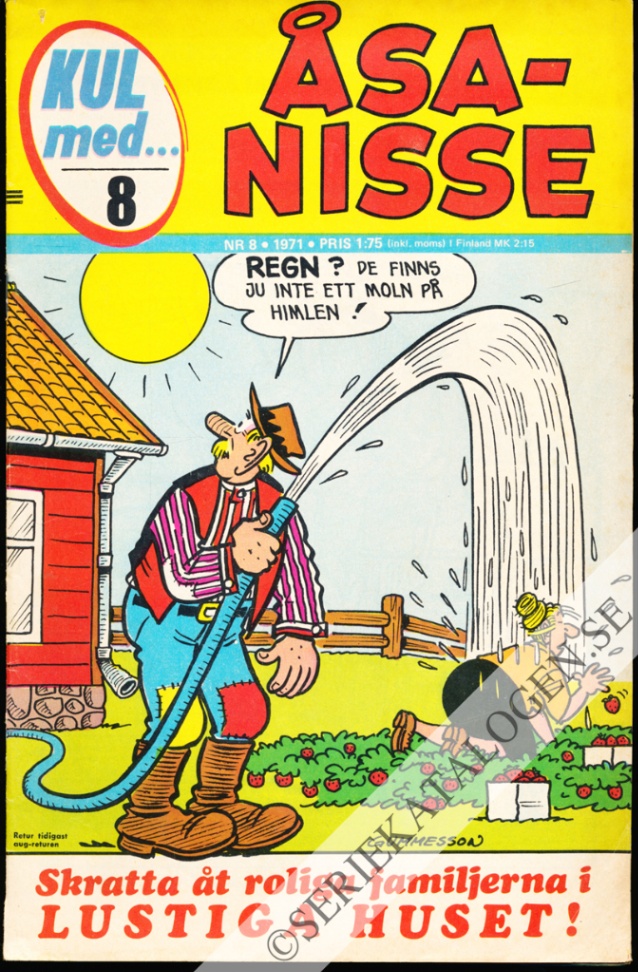 Framsida på Kul med Åsa-Nisse #8 (1971)