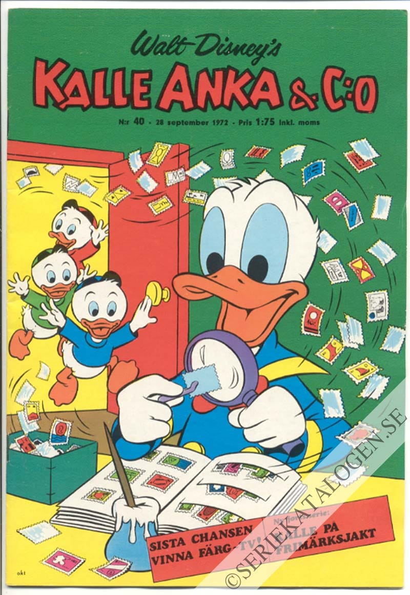 Framsida på Kalle Anka & C:o #40 (1972)