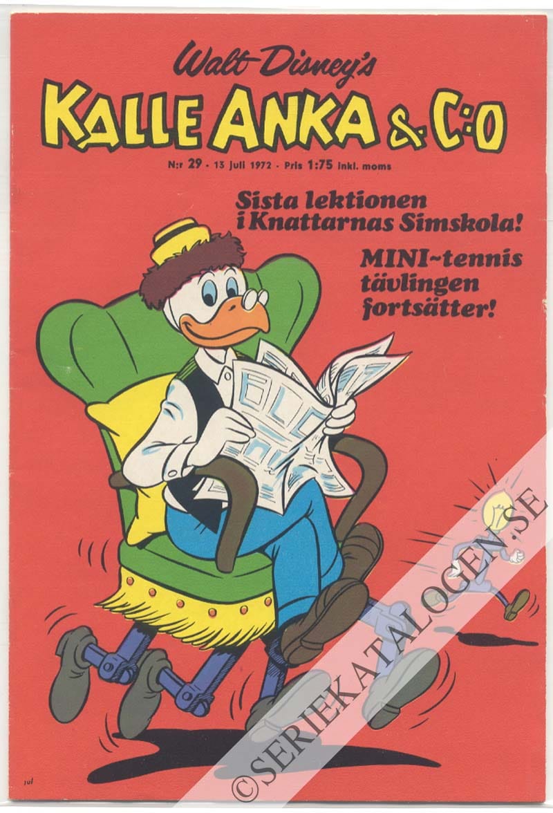 Framsida på Kalle Anka & C:o #29 (1972)