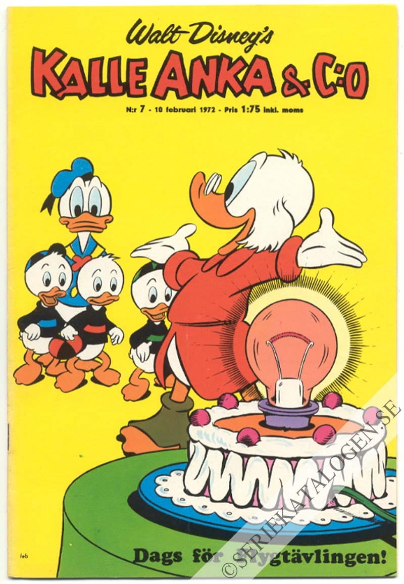 Framsida på Kalle Anka & C:o #7 (1972)