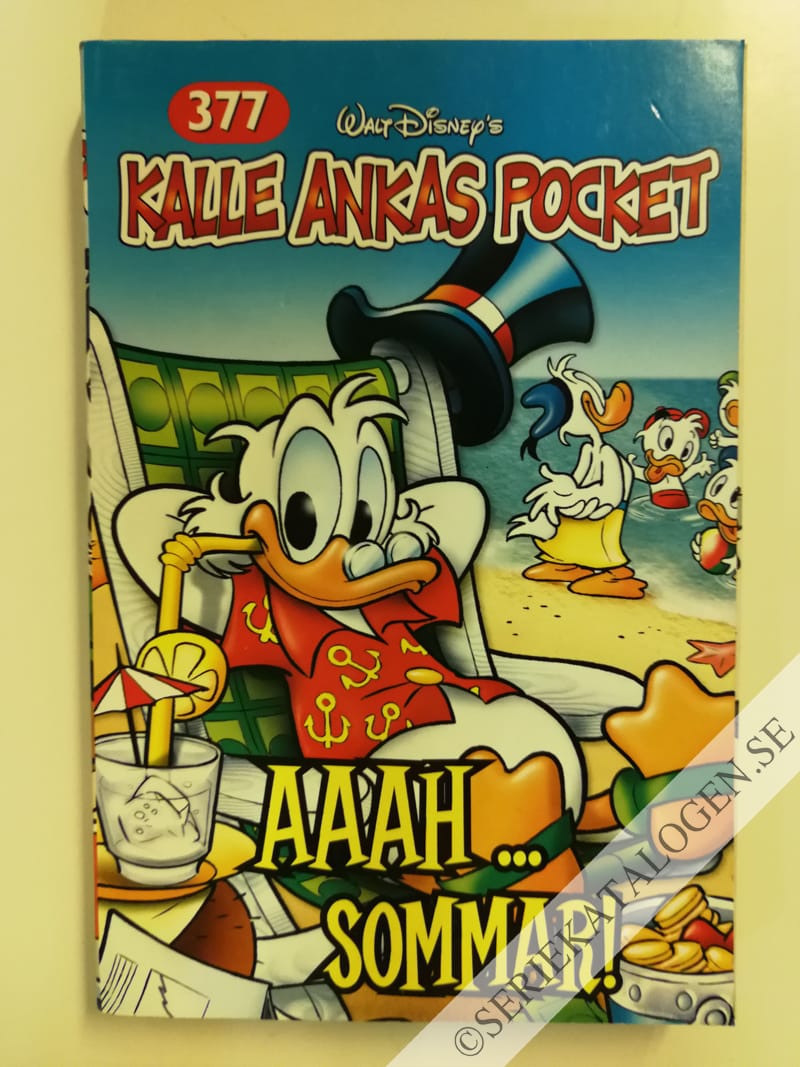 Framsida på Kalle Ankas pocket #377 - Aaah... Sommar! (2010)