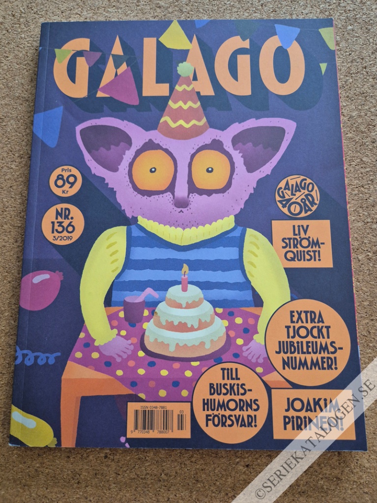 Framsida på Galago #3 (2019)