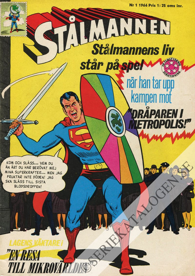Framsida på Stålmannen #1 (1966)