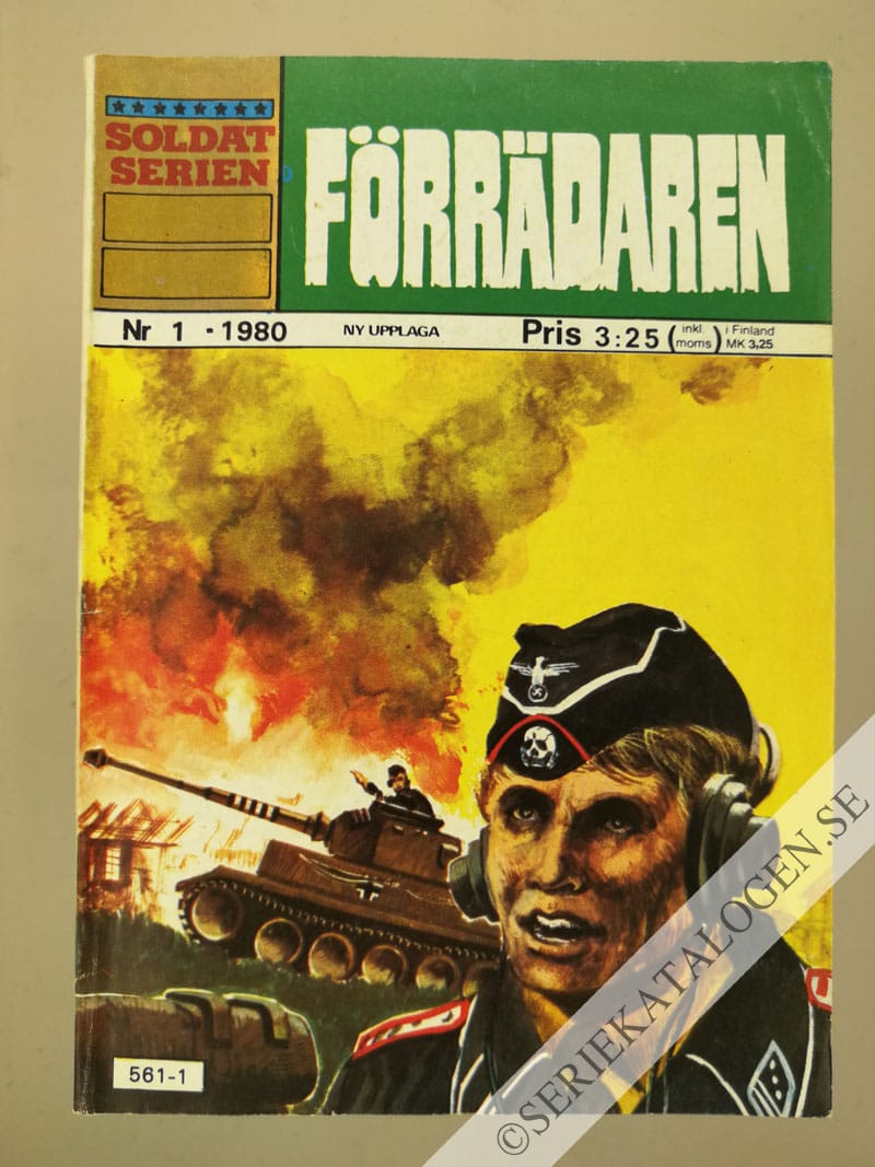 Framsida på Soldatserien #1 - Förrädaren (1980)