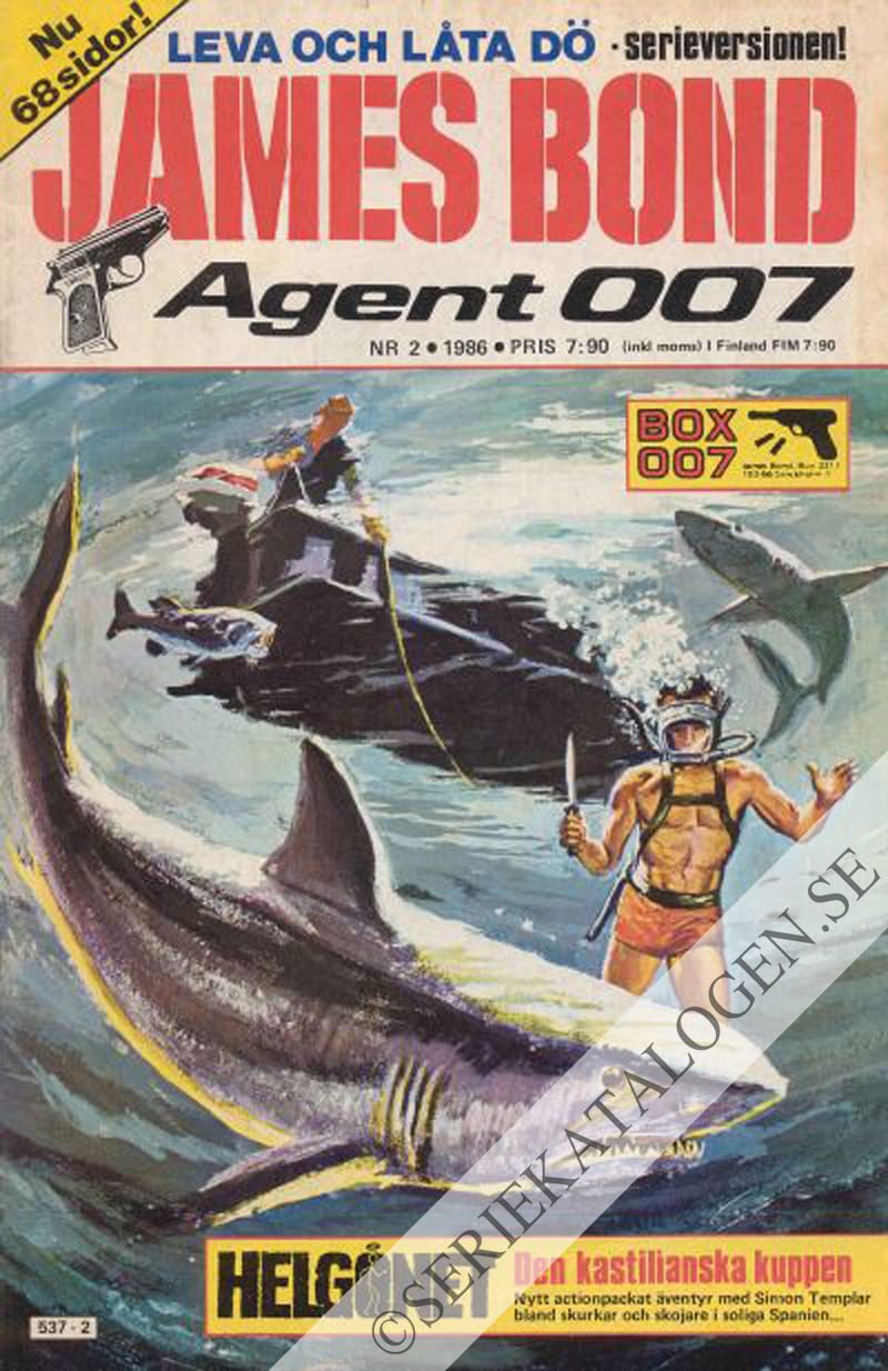 Framsida på James Bond agent 007 #2 (1986)