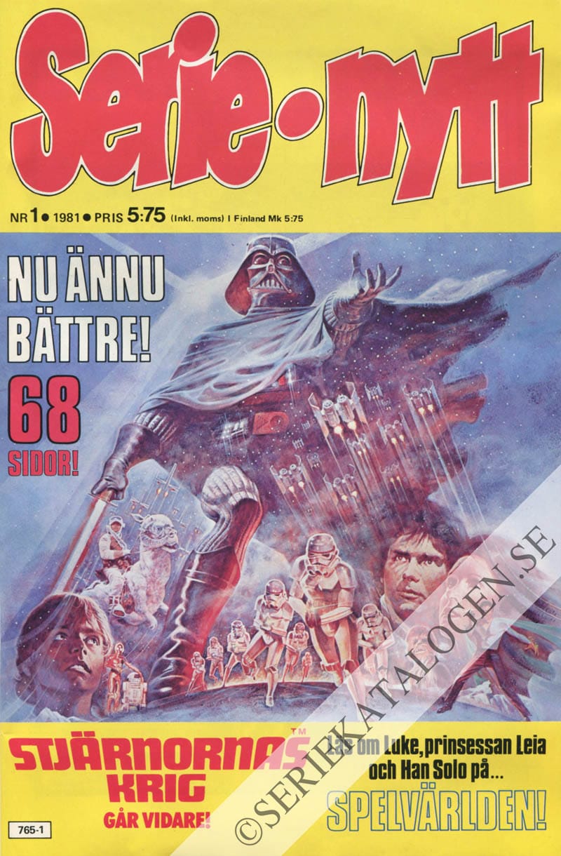 Framsida på Serie-Nytt #1 (1981)