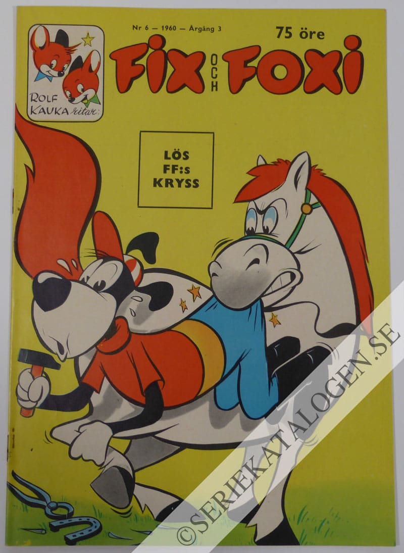 Framsida på Fix och Foxi #6 (1960)