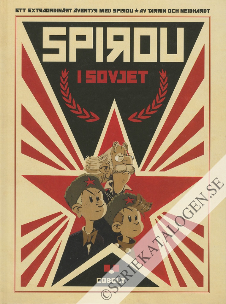 Framsida på Ett extraordinärt äventyr med Spirou och Nicke Spirou i Sovjet (2020)