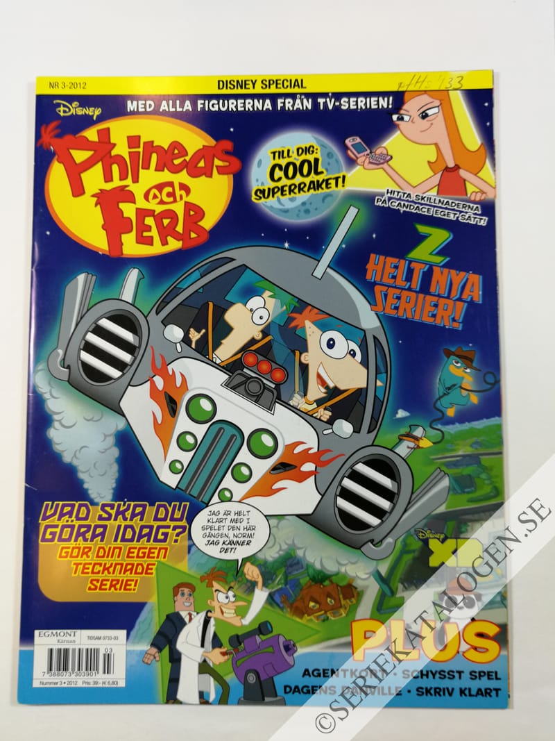 Framsida på Disney special Phineas och Ferb (2012)