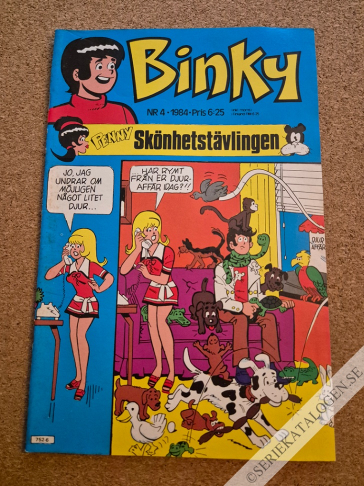 Framsida på Binky #4 (1984)