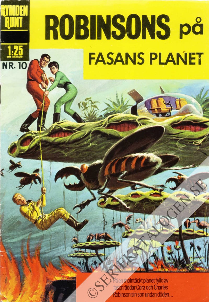 Framsida på Rymden runt Robinsons på fasans planet (1968)