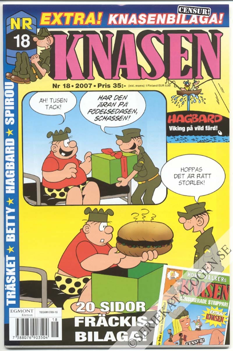 Framsida på Knasen #18 (2007)