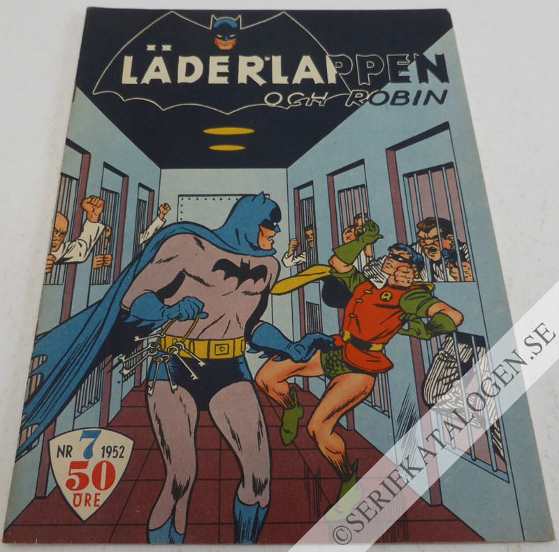 Framsida på Läderlappen och Robin #7 (1952)