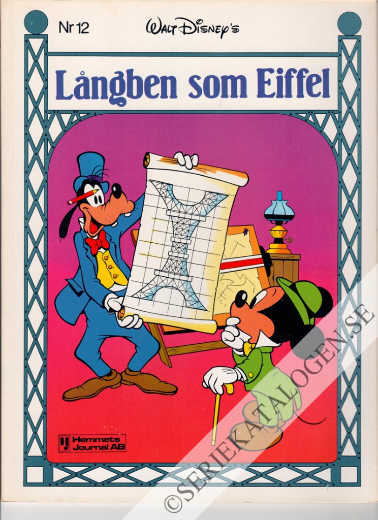 Framsida på Långben - historiens mästare Långben som Eiffel (1980)