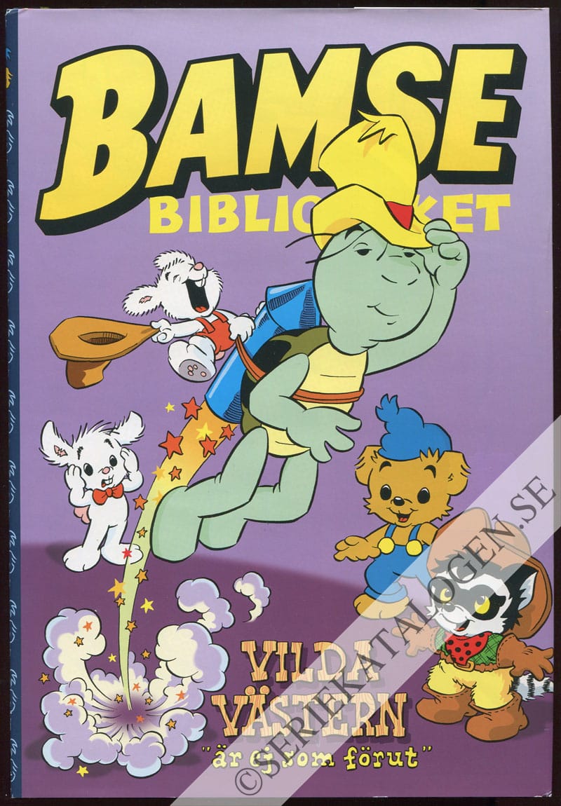 Framsida på Bamsebiblioteket PM-serierna Vilda västern är ej som förut (2011)