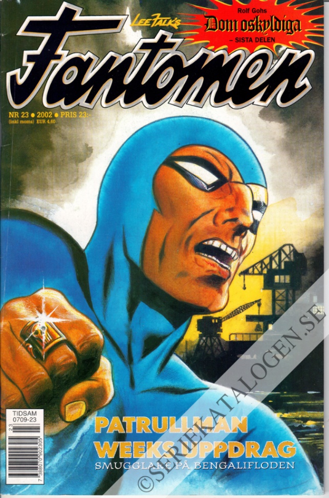 Framsida på Fantomen #23 (2002)